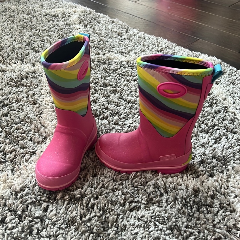Little Girls Size 11 Waterproof Rain Boots